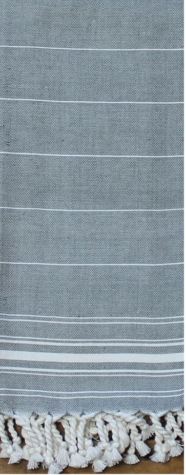 Pewter Turkish Towel KT000065 - The Fox Decor
